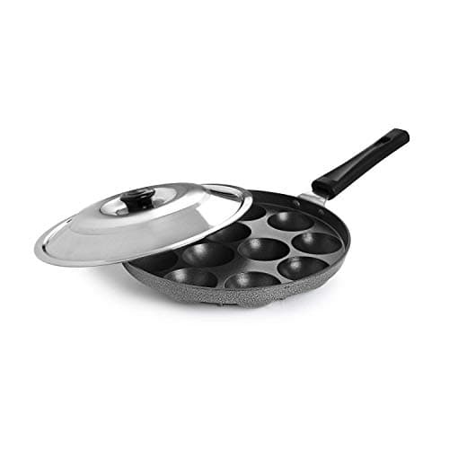 Cello Aluminium Nonstick 12 Cavity Appam Patra Pan