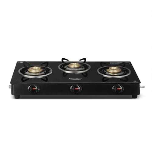 Prestige Iris 3 Burner Toughened Glass Gas Stove