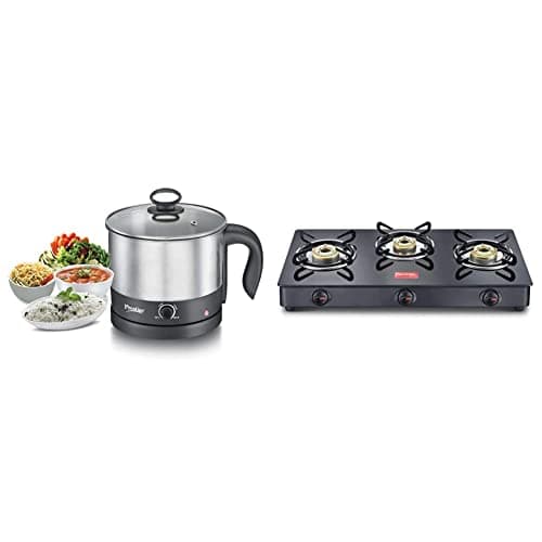 Prestige PMC 1.0 Multi Cooker and IRIS 3 Burner Gas Stove Combo
