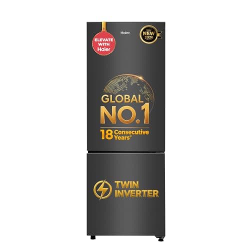 Haier 237 L 2 Star Bottom Mount Refrigerator (HEB-242EGBA-P)