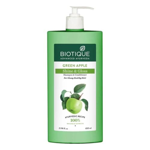Biotique Green Apple Shine & Gloss Shampoo & Conditioner 650ml