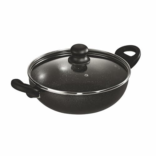 Butterfly Granza Non Stick Kadai with Glass Lid (280 mm)