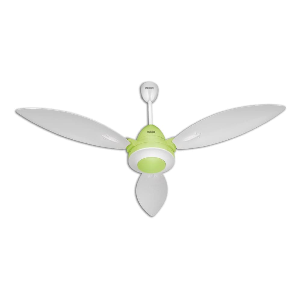 USHA Bloom Lily Glow BLDC Ceiling Fan with 3-Mode Underlight | RF Remote | 100% Copper Motor | Whisper-Quiet | Dust-Resistant | BEE 5 Star Rated | 3-Year Motor & 2-Year PCB Warranty | White & Light Green