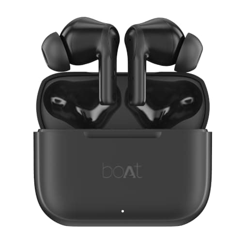 boAt Airdopes 141, Up to 50 Hours Playtime, Quad Mics ENx™ Tech, Dual EQ Modes, 13mm Drivers, Beast™ Mode, ASAP™ Charge, IWP™ Technology, BT v5.3, IPX4 Resistant TWS Earbuds (Matte Charcoal)