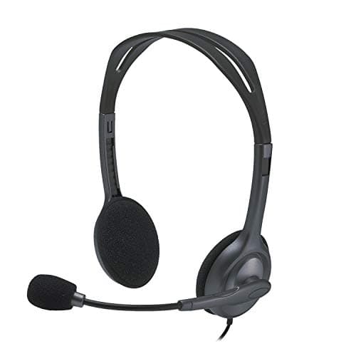 Logitech H111 Wired On-Ear Headset With Mic