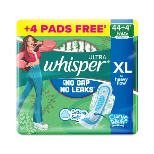 Whisper Ultra Sanitary Pads (48 XL Pads)