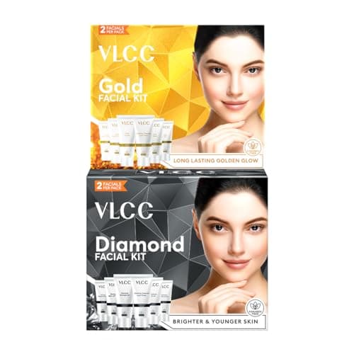 VLCC Gold & Diamond Facial Kit (60g Each, Pack of 2)