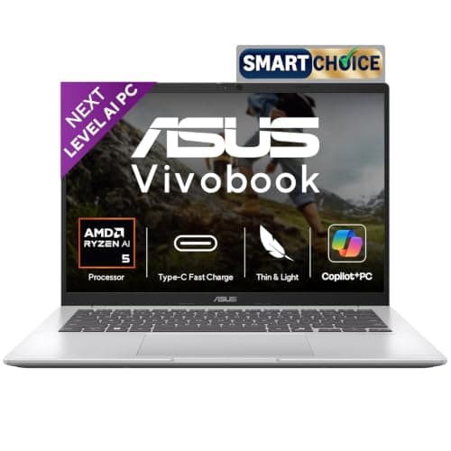 ASUS Vivobook 14 AMD Ryzen AI 5 Laptop
