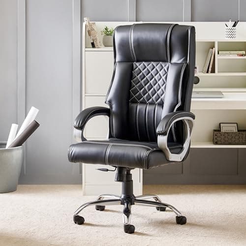 Home Centre Zuby Faux Leather High Back Office Chair