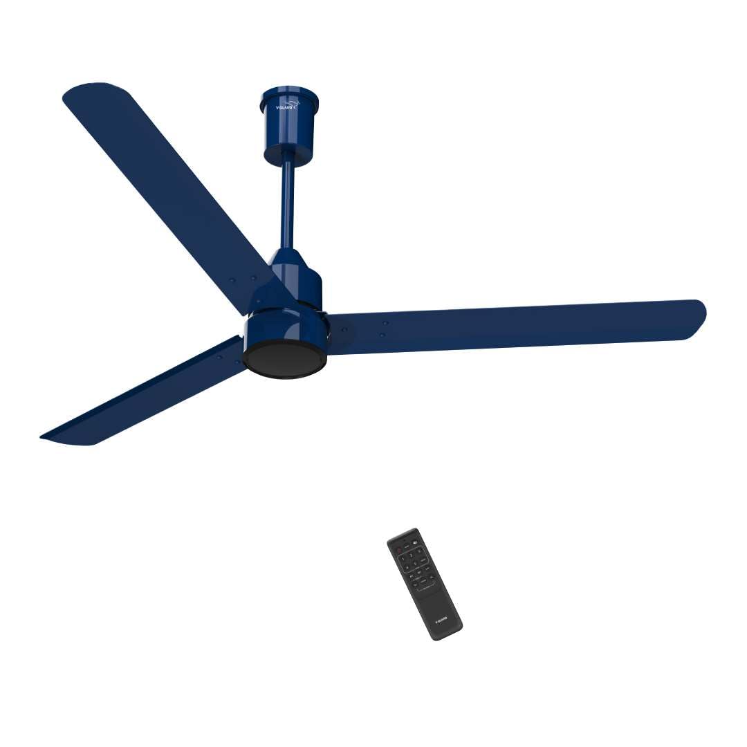 V-Guard Zenair BLDC 1200mm Ceiling Fan|Remote Control|Admiral Blue