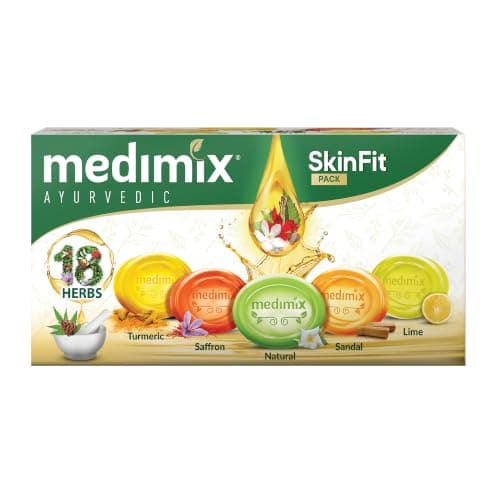 Medimix Ayurvedic Skinfit Bathing Soap 125g Pack of 5
