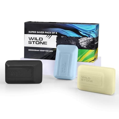 Wild Stone Bathing Soaps (Pack of 6, 100g each)