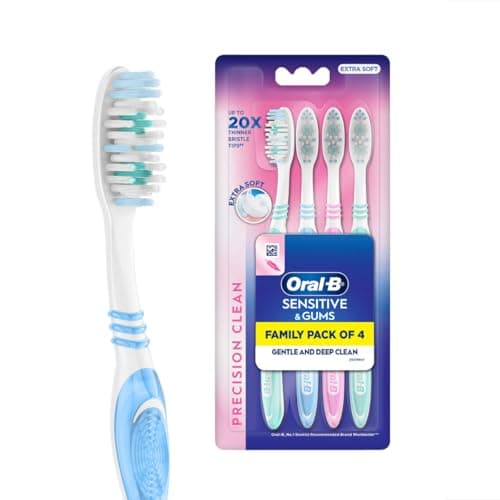 Oral-B Precision Clean Sensitive Soft Manual Toothbrush (Pack of 4)