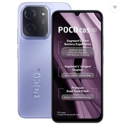 Poco C85 5G Smartphone (8GB RAM, 128GB ROM)
