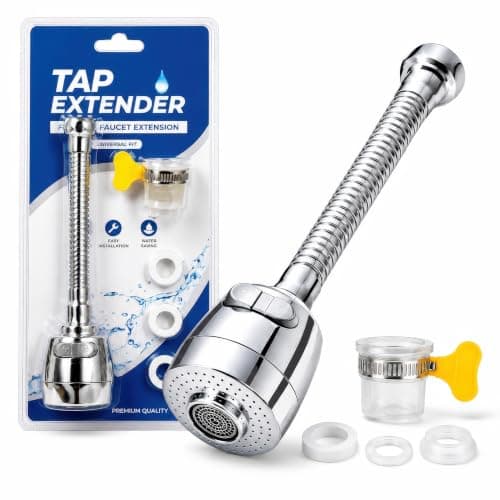 Amazon Basics Flexible Kitchen Tap Extension with Aerator