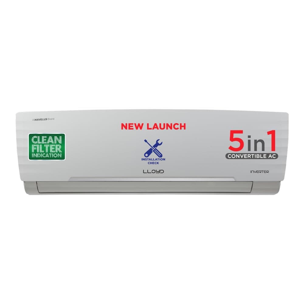 Lloyd 1.5 Ton 5 Star Inverter Split AC (GLS18I5KWGGW)