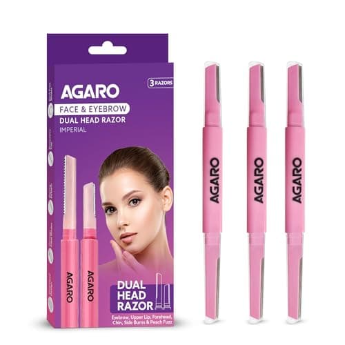 AGARO Imperial Face & Eyebrow Razor (Pack of 3)