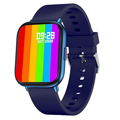 FCUK Fit Pro Full Touch 1.69" Superior Display Smartwatch (Color: Blue), Sleek Design Metal Body, 8 Sport Modes, Spo2, Heart Rate Monitoring, IP 68 Water Resistance and Long Battery Life-FCUK009C