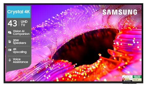 Samsung 43 Inch Crystal 4K UHD Smart TV