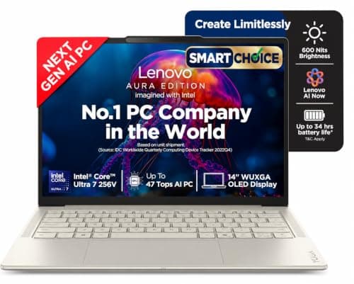 Lenovo Yoga Slim 7 Aura Core Ultra 7 256V 14" OLED Laptop