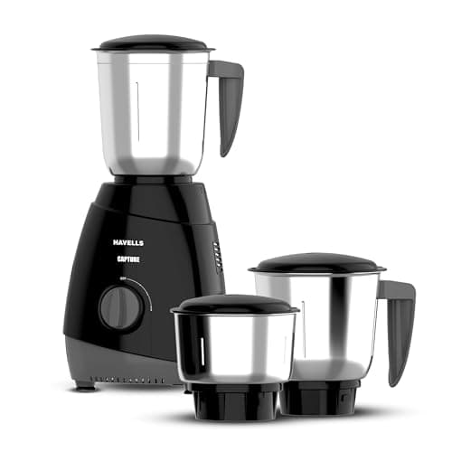 Havells Capture 500W Mixer Grinder with 3 Jars
