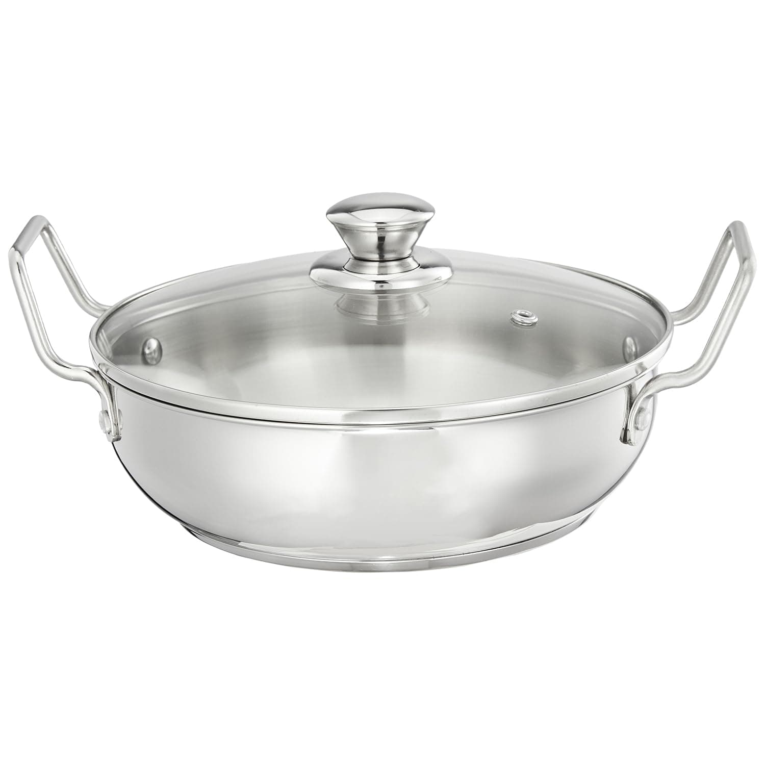 Solimo Stainless Steel Karahi Wok (1.5L)