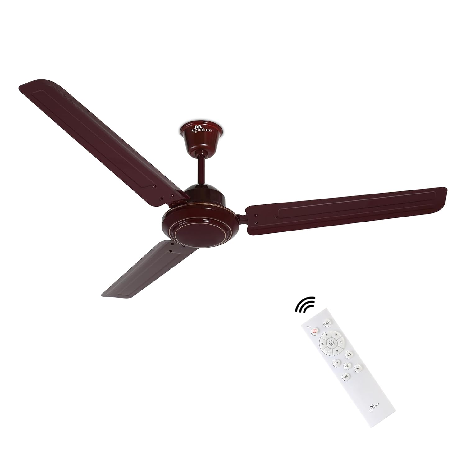 RR Signature MORPHEUS 1200 MM BLDC Ceiling Fan With Remote | 60% Energy Savings | BEE 5 Star Rated Energy Efficiency | 2 Year Warranty [Brown]