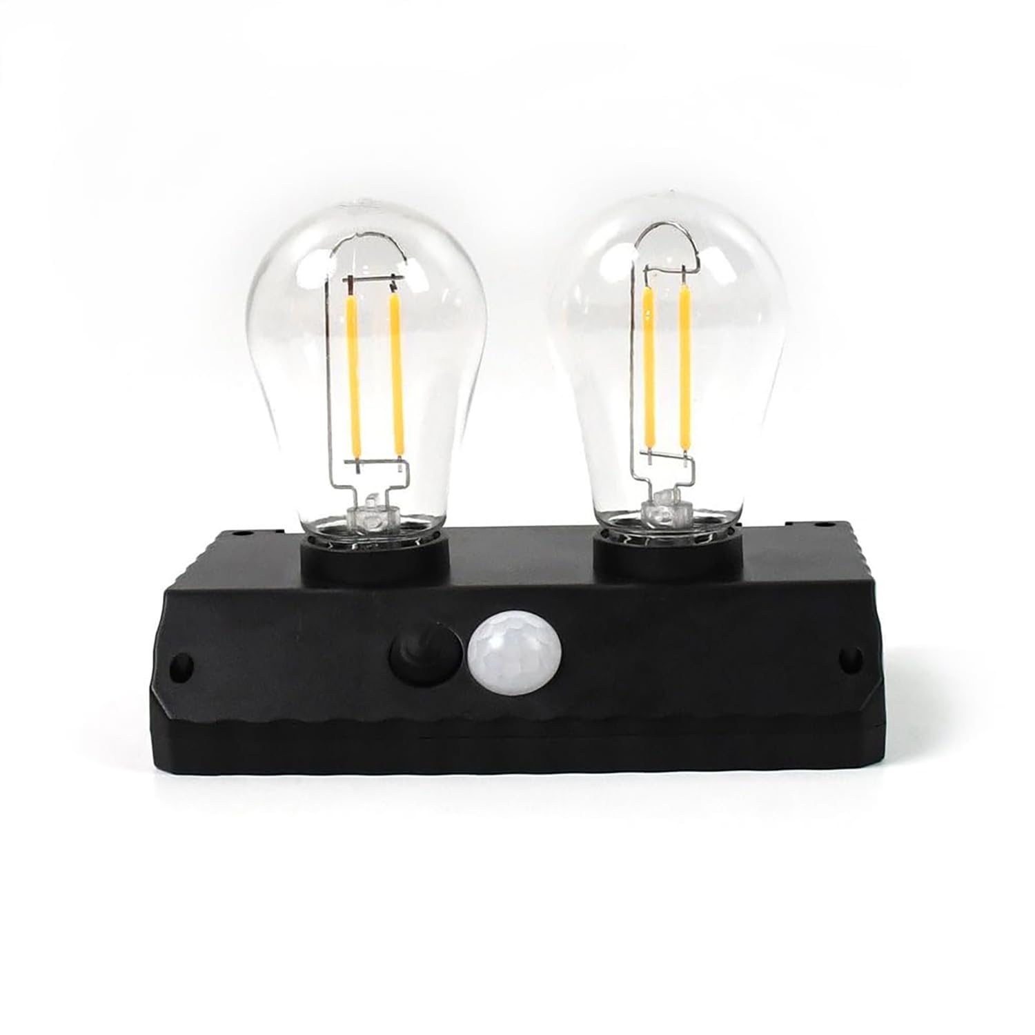 PremiumAV Solar Motion Sensor Wall Light YT-819 – 2W Outdoor LED Lamp with Dual Filament Bulbs, Auto On/Off for Garden, Patio, Walkway, Yard & Security Lighting (1 Pack)