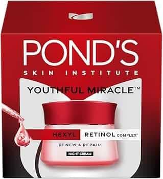 POND'S Youthful Miracle Hexyl Retinol Complex, Renew & Repair Night Cream 50g