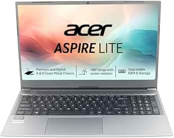 Acer Aspire Lite 15.6" Laptop (Ryzen 3-5400U, 8GB, 512GB SSD)