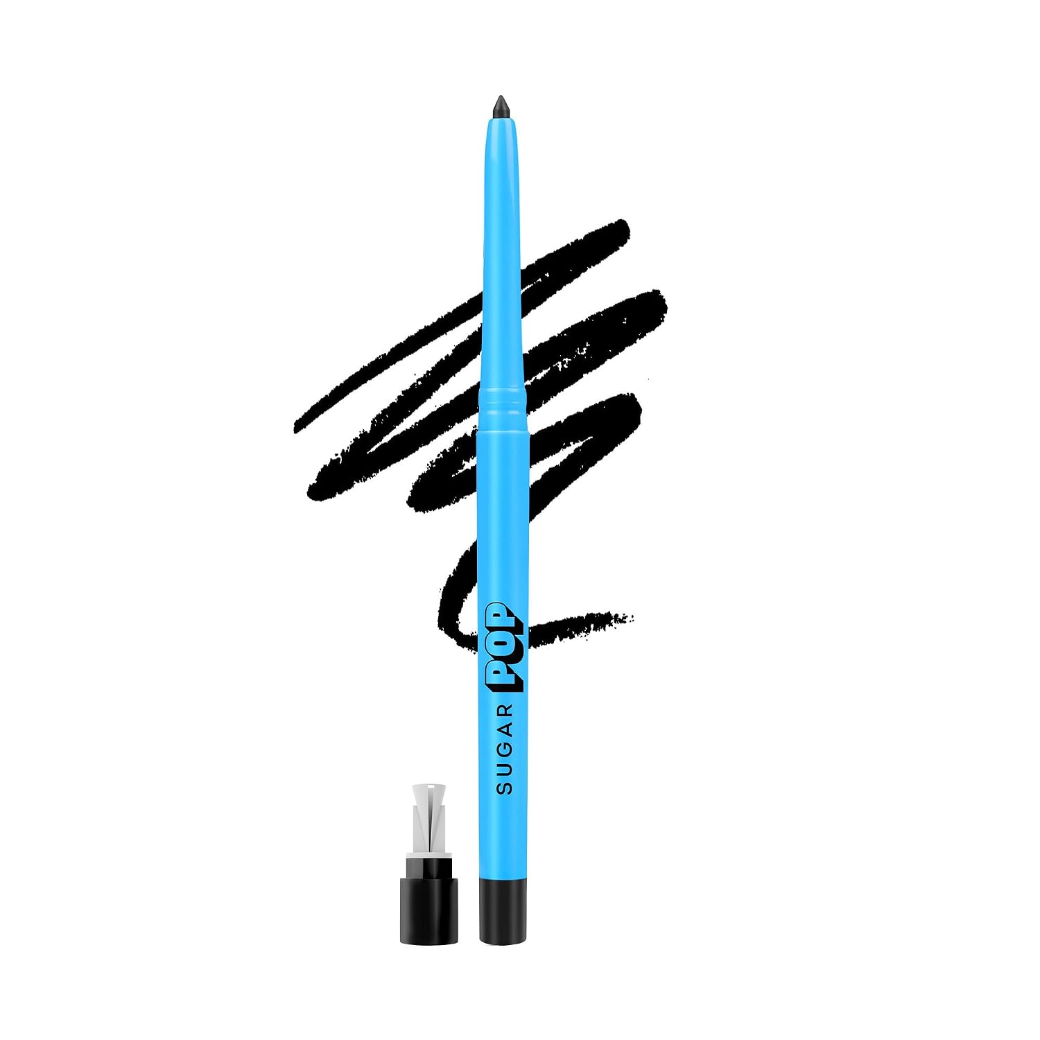 SUGAR POP Longwear Kajal | 24 Hr Smudge-Proof Kajal | Waterproof | Velvet Matte Finish | 0.3 gm - 01 Black
