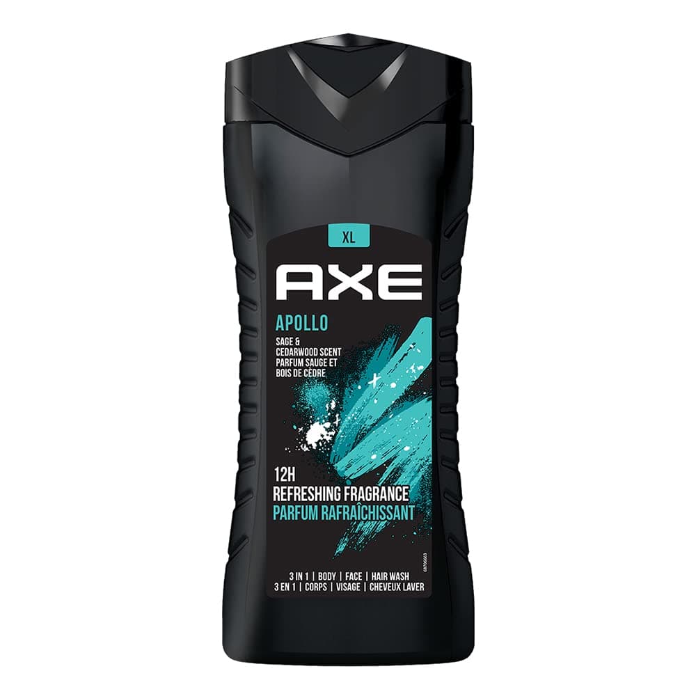 Axe Apollo 3 In 1 Body, Face & Hair Wash 400ml