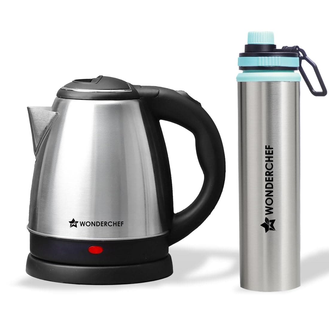 Wonderchef Acura Stainless Steel Kettle 1.5L with Sippy Bottle