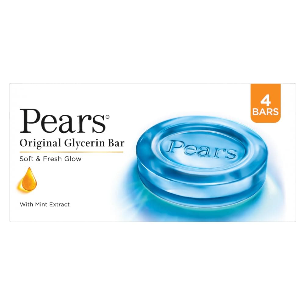 Pears Soft & Fresh Glycerin Soap Bar 125g x 4