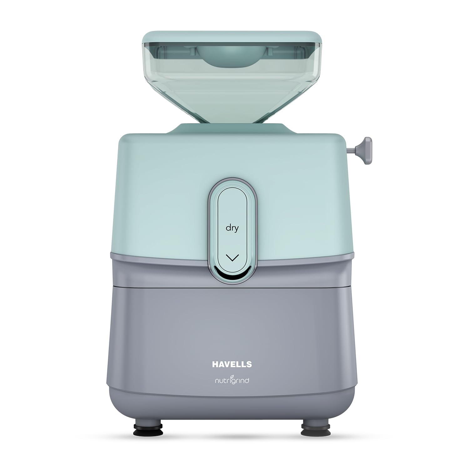 Havells Nutri Grind Atta Mill | 400W High Torque Induction Motor | 1400 RPM Slow Speed Grinding | Quality Coarse Stones | 2 Yr Manufacturer Warranty | Grey & Pista Green