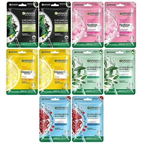 Garnier Skin Naturals Serum Sheet Masks Pack of 10
