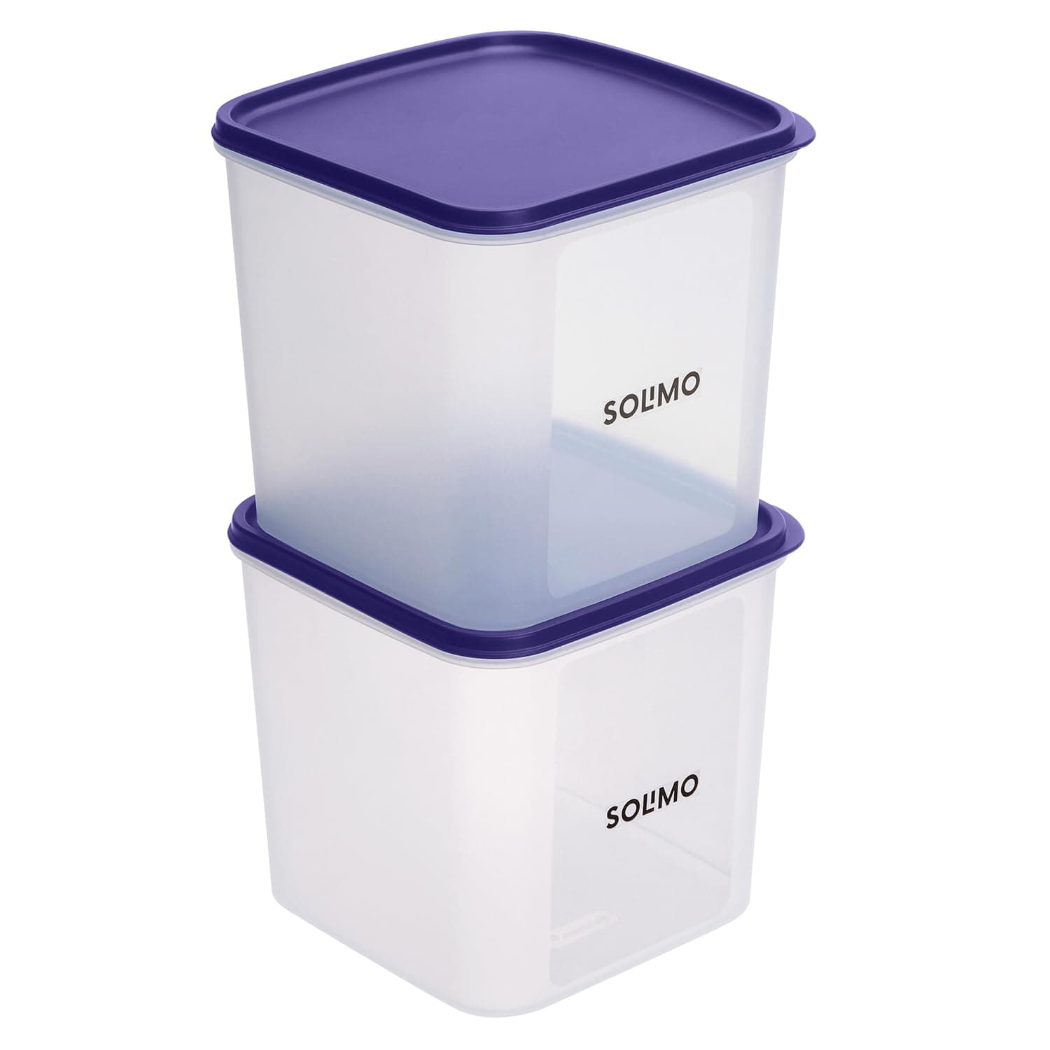 Solimo Modular Airtight Plastic Storage Containers 3.9L Pack of 2