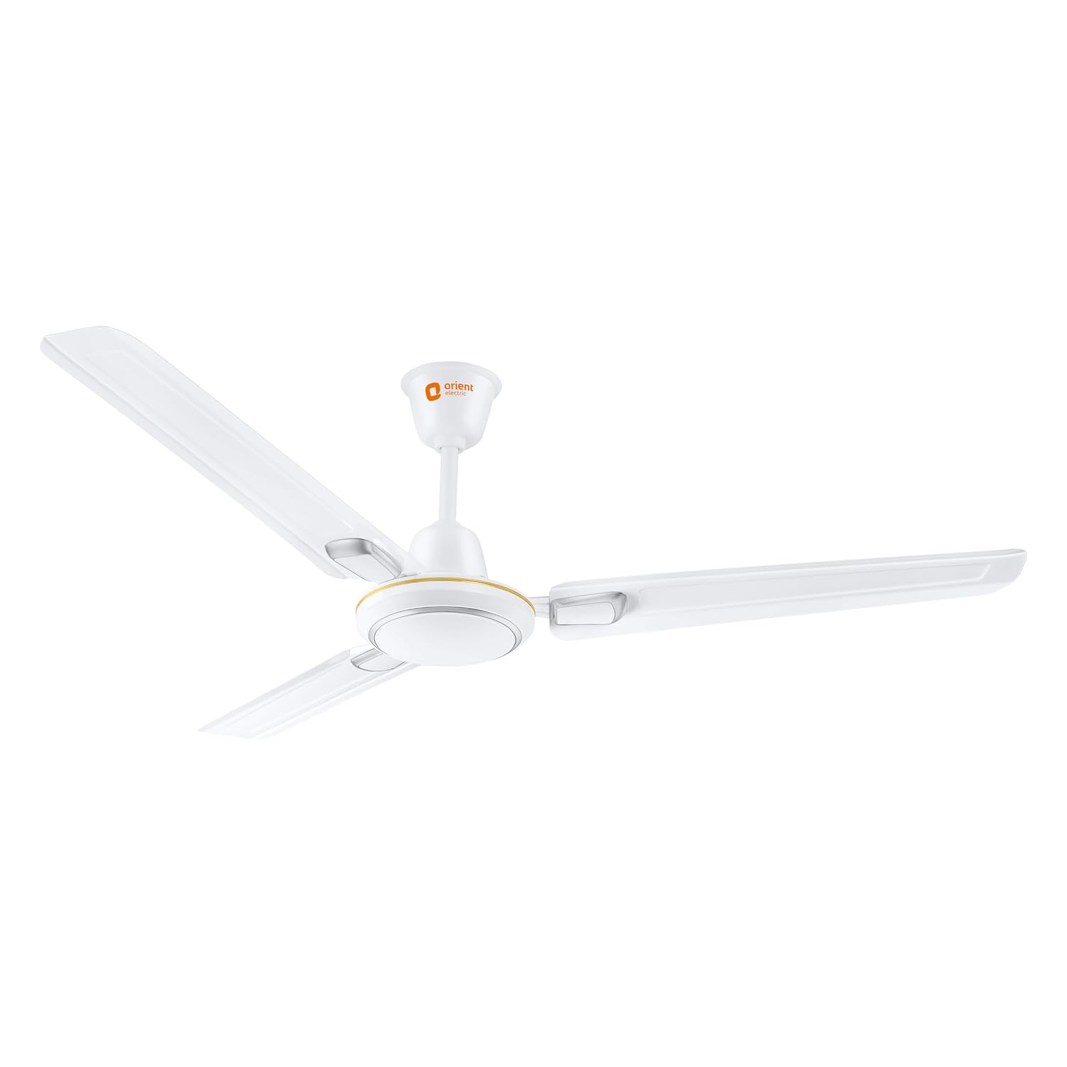 Orient Electric 1200 mm Pacific Air Déco| Decorative ceiling fan | Powerful airflow| BEE1 Star Rated | 2-year warranty | White Silver, pack of 1