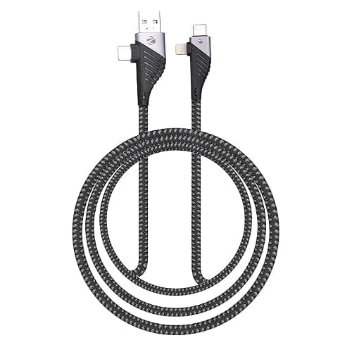 Zebronics ZEB-UCLC65B 65W 4-in-1 Braided Cable 1m