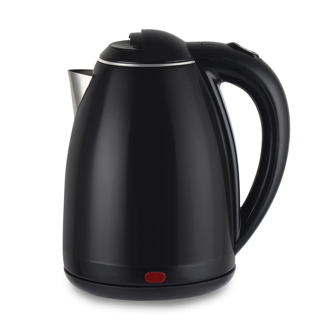 CELLO Pluto Quick Boil Electric Kettle 1.5L, 1350W Black | 304 Stainless Steel, Cool Touch Outer Body, On-Off Indicator | For Boiling Water, Tea Coffee Making, Perfect for Office Home Kitchen Travel