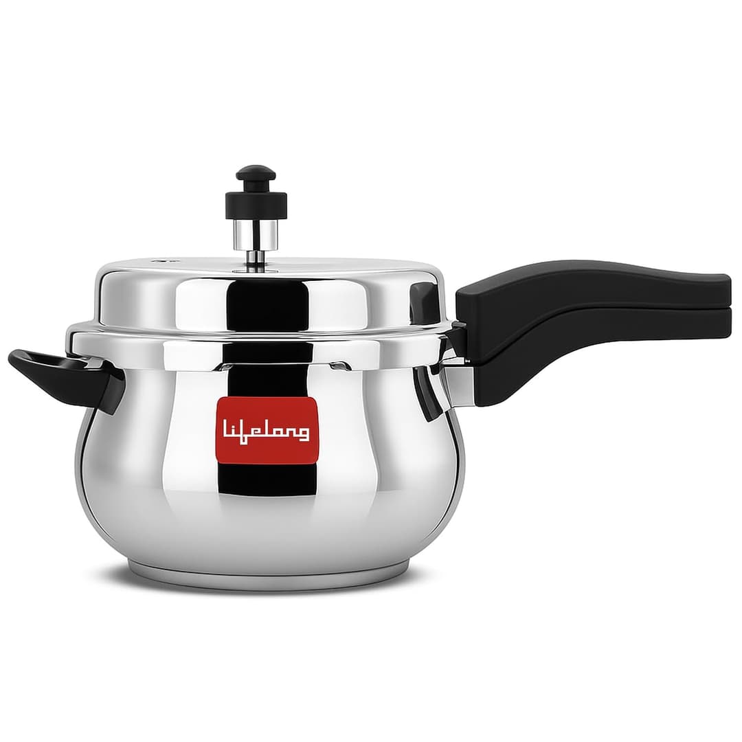 Lifelong 5L Stainless Steel Outer Lid Pressure Cooker