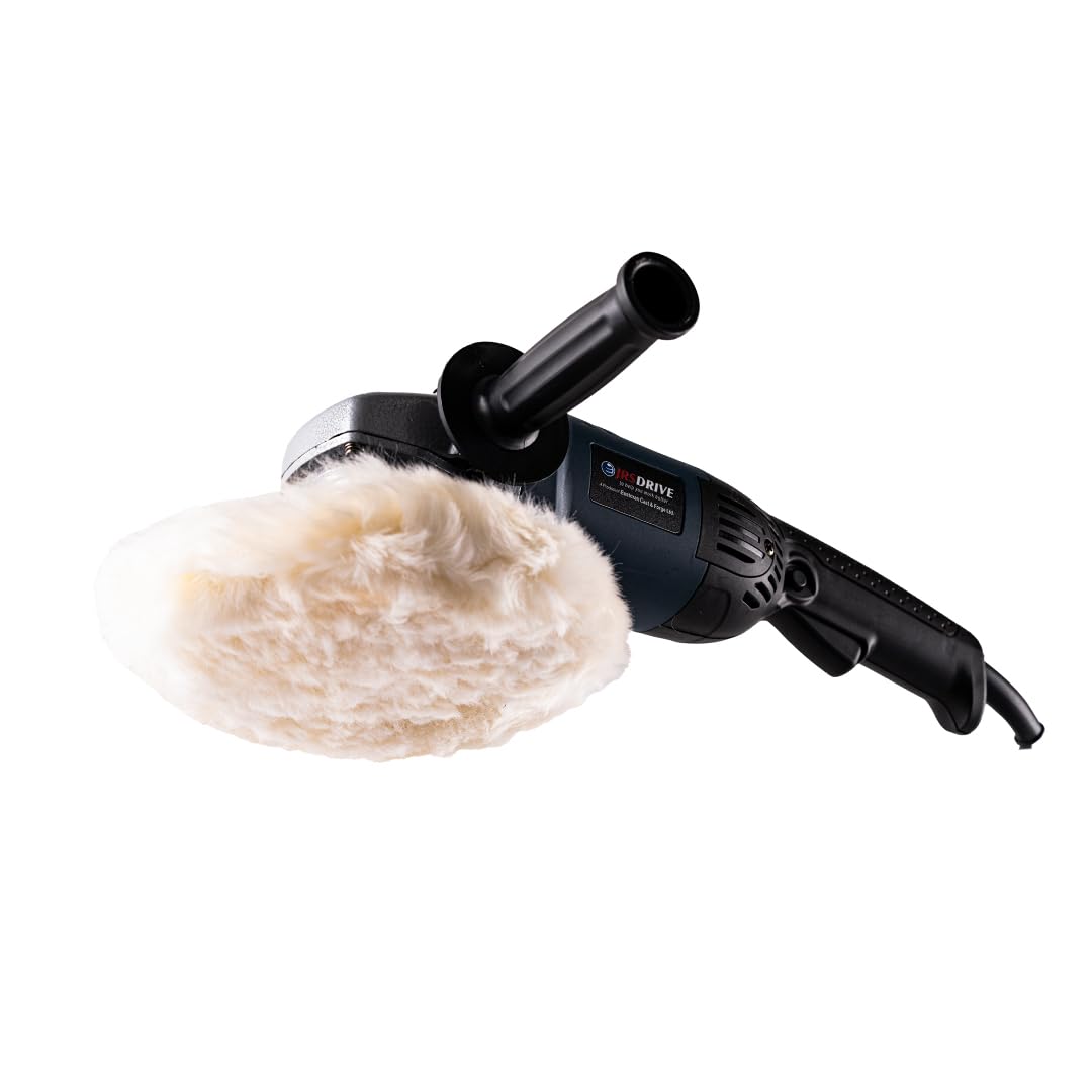 EASTMAN Electric Polisher 180mm (7 Inch) ? 1350W Heavy Duty Buffer Machine with Variable Speed 1000-3000 RPM & Free Carbon Set for Car Detailing, Marble & Floor Polishing (ESP-180N)