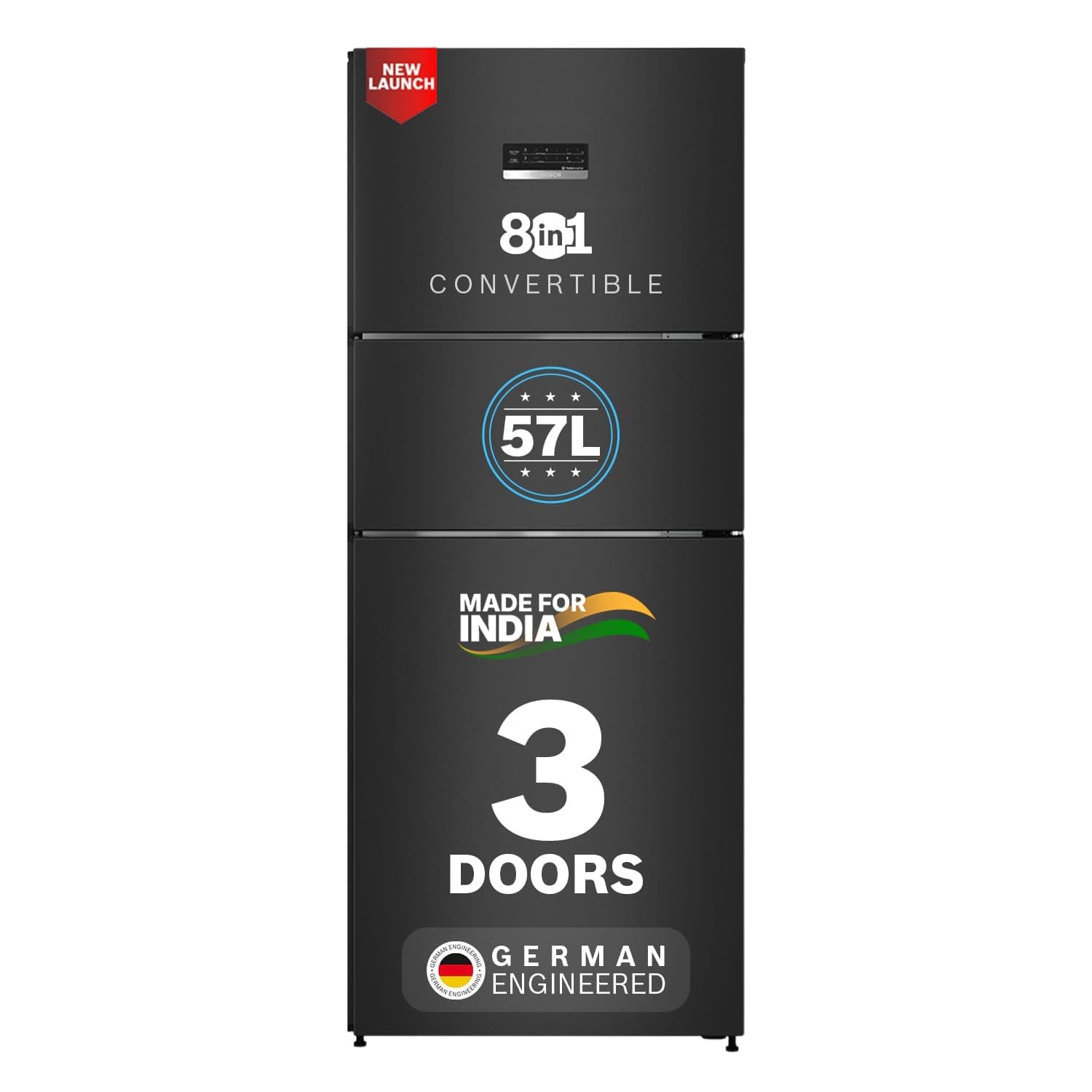 Bosch 302L 3 Star Frost Free Triple Door Refrigerator