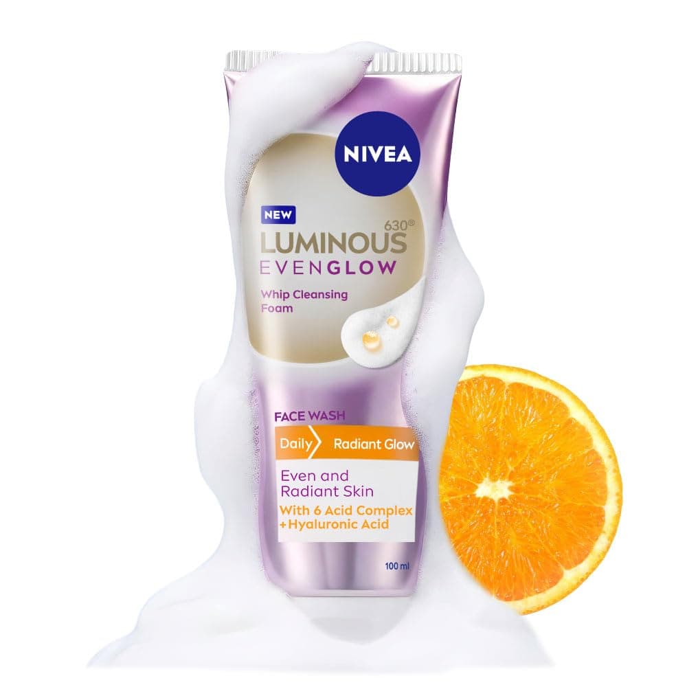 Nivea Luminous Even Glow Whip Foam Face Wash 100 ml