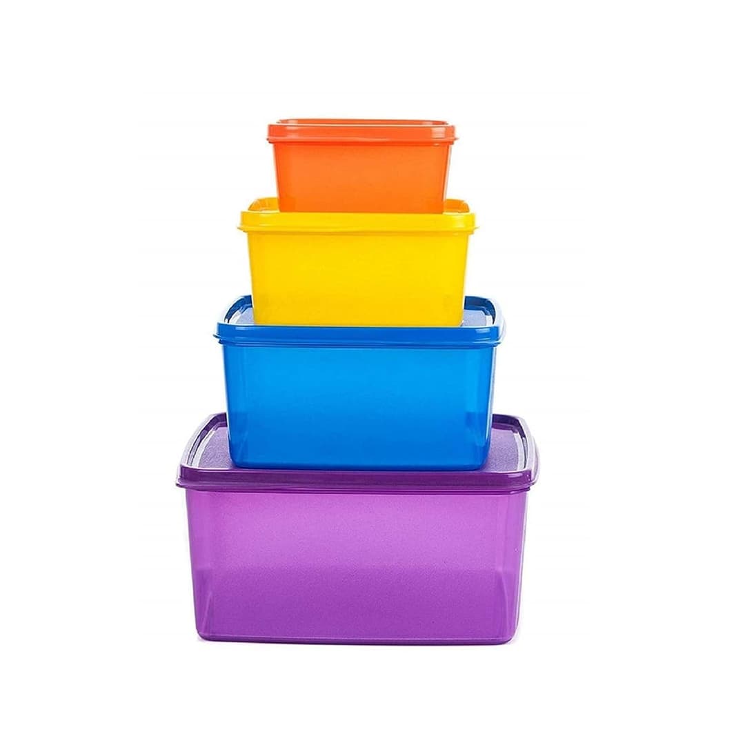 Signoraware Family Fresh Tab Plastic Containers Set of 4