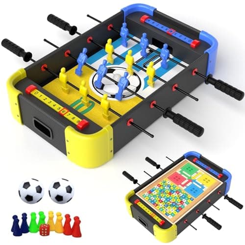 Lifelong 3-in-1 Wooden Foosball Table with Ludo & Board Games
