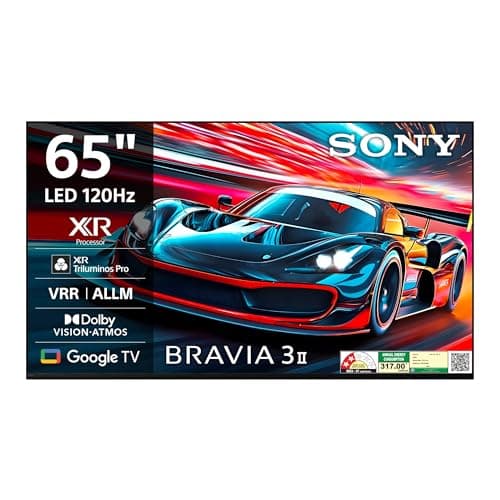 Sony 65 Inch BRAVIA 3II 4K Ultra HD Smart Google TV K-65XR30M2