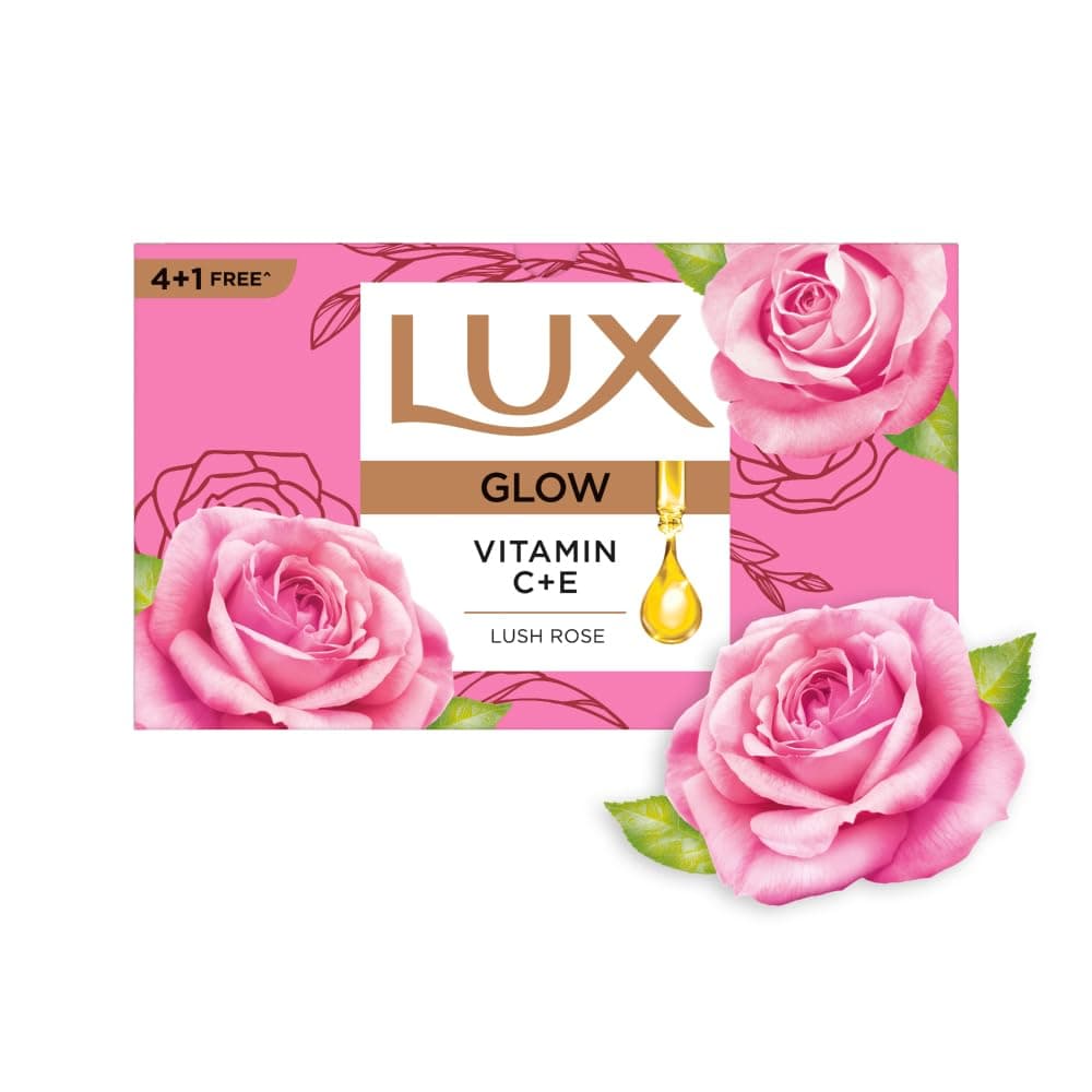 Lux Radiant Glow Bathing Soap (150g, Pack of 5)