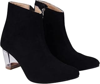 Representative image for Upto 85%. off on Shoetopia Black Girls Solid Mid Top Heeled Boots