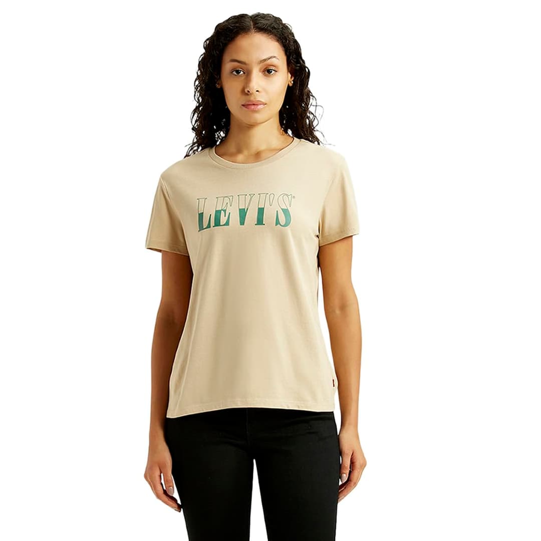 Levi's Women Regular Fit Pure Cotton T-Shirt